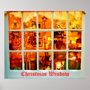 kerstvenster poster