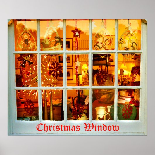 kerstvenster poster (Voorkant)