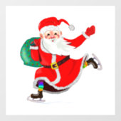 Kerstvenster Sinterklaas met cadeautjes Raamsticker (Vel)