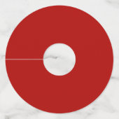 Kerstvenster verlicht wijnglas Label (Achterkant)