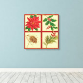 Kerstvenstercanvas afdrukken (Insitu (Houten vloer))