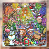 kerstvensterkoeling raamsticker (Vel 2)