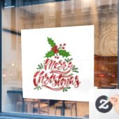 kerstvensterkoeling raamsticker (Cafe Raam)