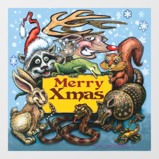 kerstvensterkoeling raamsticker (Vel)