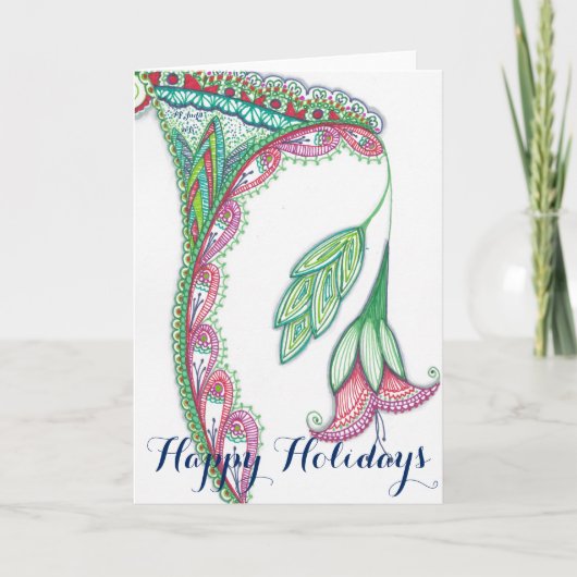 kerstventilator feestdagen kaart (Voorkant)