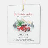 Kerstverandering van de Aankondiging van de Verpla Keramisch Ornament (Links)