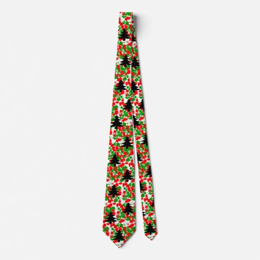 Kerstverf Splatter Stropdas (Voorkant)