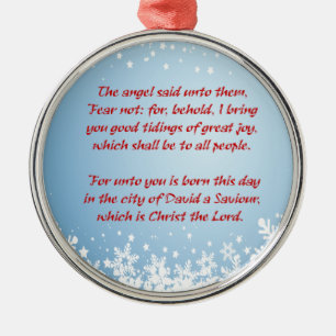 Kerstverhaal Luke 2 Christelijke religie Metalen Ornament
