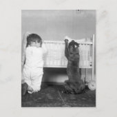 Kerstverhaal rond 1924 feestdagenkaart (Voorkant)