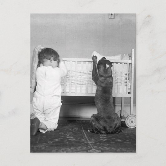 Kerstverhaal rond 1924 feestdagenkaart (Voorkant)