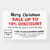 Kerstverkoop Business Witte Rechthoek 4’ x 2,5’ Spandoek (Horizontaal)