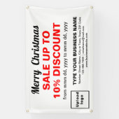 Kerstverkoop Business Witte Rechthoek 4’ x 2,5’ Spandoek (Verticaal)