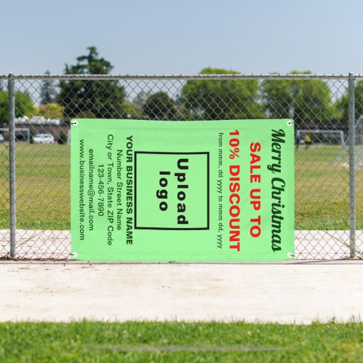 Kerstverkoop Zakelijk Licht Groen 2.5' x 4' Spandoek (Insitu)