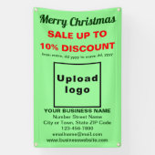 Kerstverkoop Zakelijk Licht Groen 2.5' x 4' Spandoek (Verticaal)