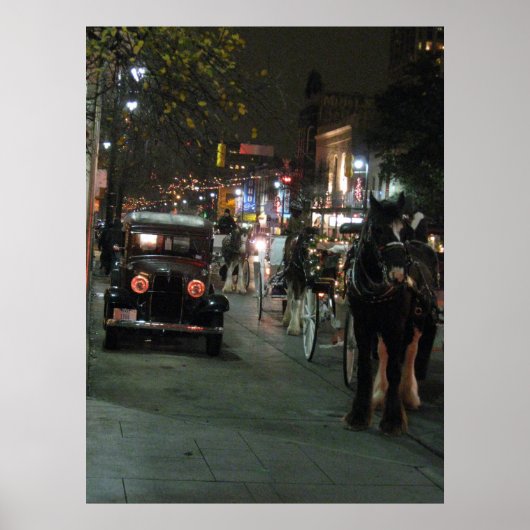 Kerstverlichting 2008 - In het centrum Poster (Voorkant)