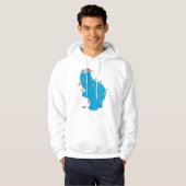  kerstverlichting als koekjesmonster hoodie (Voorkant volledig)