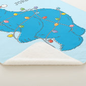  kerstverlichting als koekjesmonster sherpa deken (3/4)