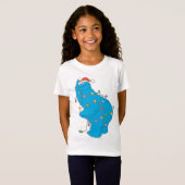  kerstverlichting als koekjesmonster t-shirt (Voorkant volledig)