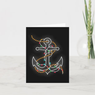 kerstverlichting Anchor Santa Sailboot Kaart