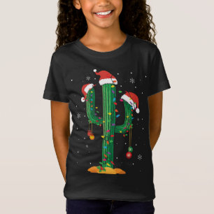 Kerstverlichting Cactus Lover Grappige Kerstmis Py T-shirt