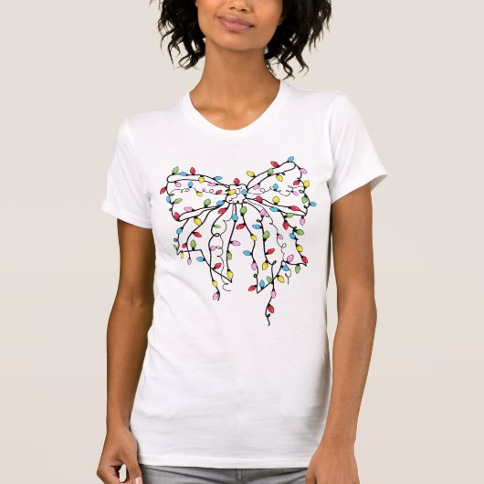 Kerstverlichting Coquette Bow T-shirt (Voorkant)