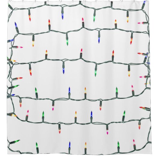 kerstverlichting douchegordijn (Voorkant)