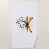 Kerstverlichting Dragonfly Strandlaken (Voorkant)