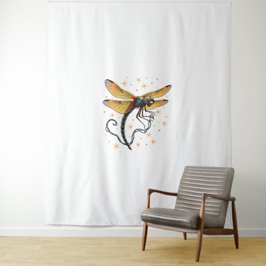 Kerstverlichting Dragonfly Wandkleed (In situ)