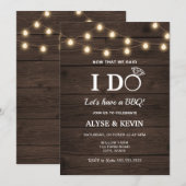 Kerstverlichting en boerderijhout I DO BBQ Kaart (Voorkant / Achterkant)