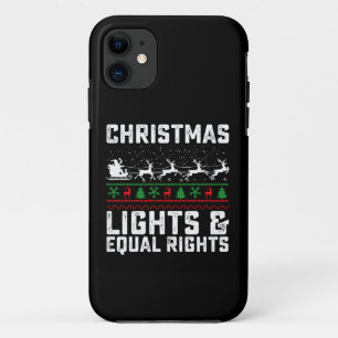 Kerstverlichting en gelijke rechten feminist iPhone 11 hoesje