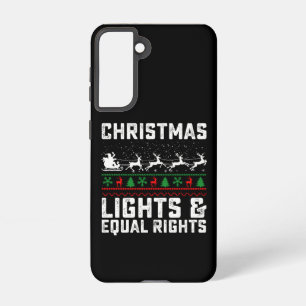 Kerstverlichting en gelijke rechten feminist samsung galaxy hoesje
