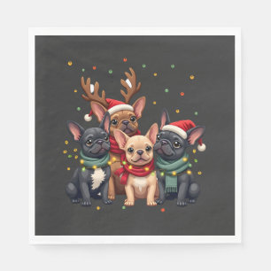 Kerstverlichting Franse Bulldog Kerstman Franse Ho Servet