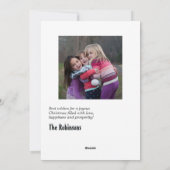 Kerstverlichting Groet Feestdagenkaart (Achterkant)