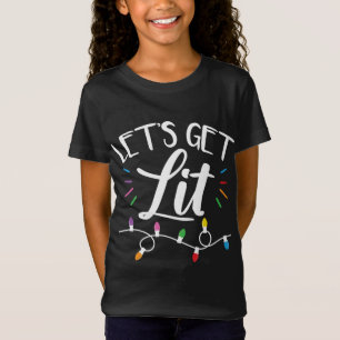 Kerstverlichting Humor Laten we verlicht worden T-shirt