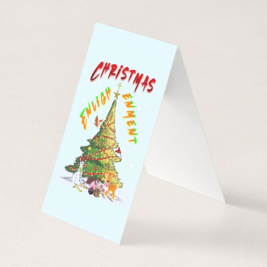 Kerstverlichting Kaart (Voorkant)