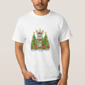 Kerstverlichting Kerstman Haas Kerstmis T-shirt
