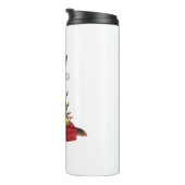 Kerstverlichting Kerstman Hoed Duitse Herder Hond Thermosbeker (Geroteerd rechts)