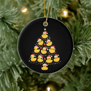 Kerstverlichting Kerstman Hoed Rubber Eend Kerstbo Keramisch Ornament