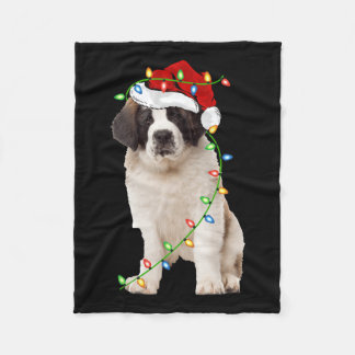 Kerstverlichting Kerstman Hoed Sint Bernard Hond K Fleece Deken