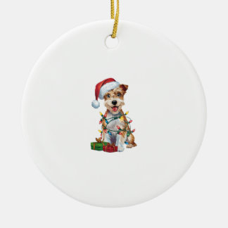 Kerstverlichting Kerstman Silky Terrier Hond Kerst Keramisch Ornament