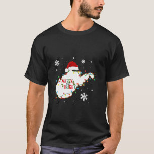 Kerstverlichting Kerstmis West Virginia Merry And  T-shirt