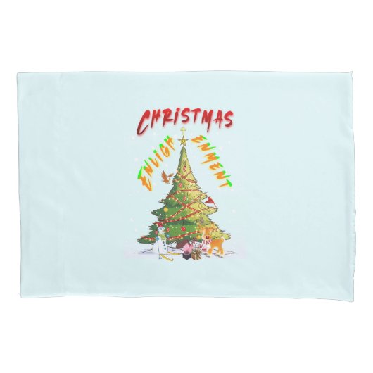 kerstverlichting kussensloop (Voorkant-Links)