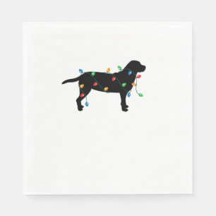 Kerstverlichting Labrador Retriever Hondenshirt Servet