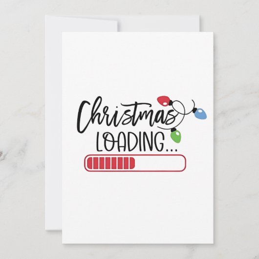 Kerstverlichting laden kaart (Voorkant)