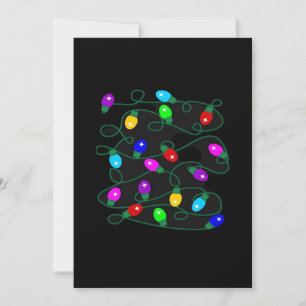 Kerstverlichting -Laten we de lichten aansteken- v Feestdagenkaart