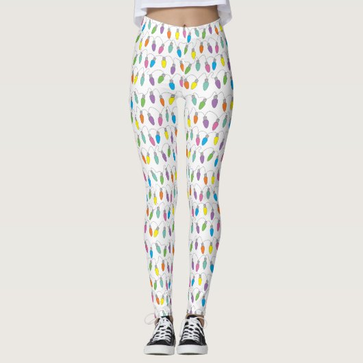 kerstverlichting leggings (Voorkant)