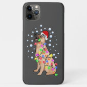 Kerstverlichting met Duitse herdershond vibe Case-Mate iPhone Case (Achterkant)