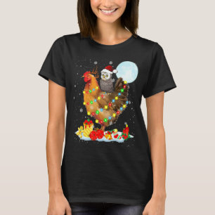 Kerstverlichting met Sinterklaas Uil Ridder Kip Re T-shirt