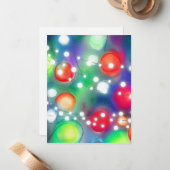 Kerstverlichting Notitiekaartje (Voorkant / Achterkant in situ)