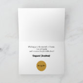 Kerstverlichting op besneeuwde bomen kaart (Binnen)